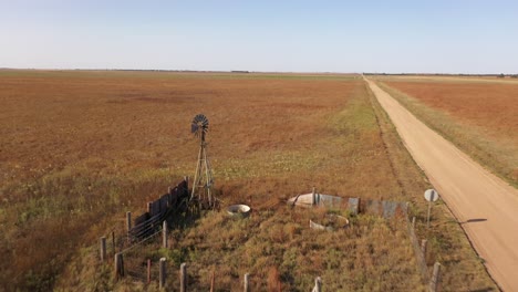Windmill drone 4K fly by