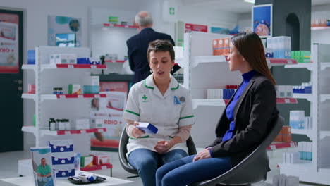 pharmacist and patient after annual exam