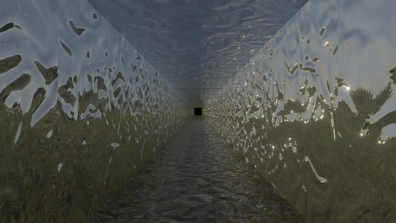 물 또는 액체 텍스처를 가진 4 벽 원활한 루프의 hd 비디오 애니메이션.