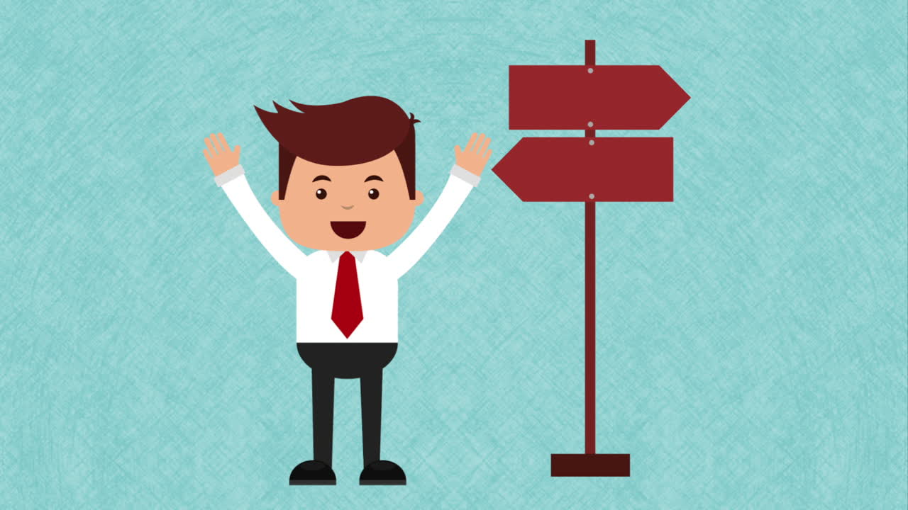 선택에 직면한 사업가