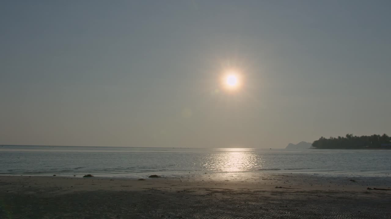 아름다운 해변 일몰