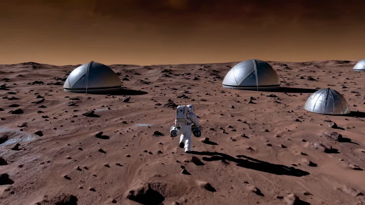exploración de la colonia de marte