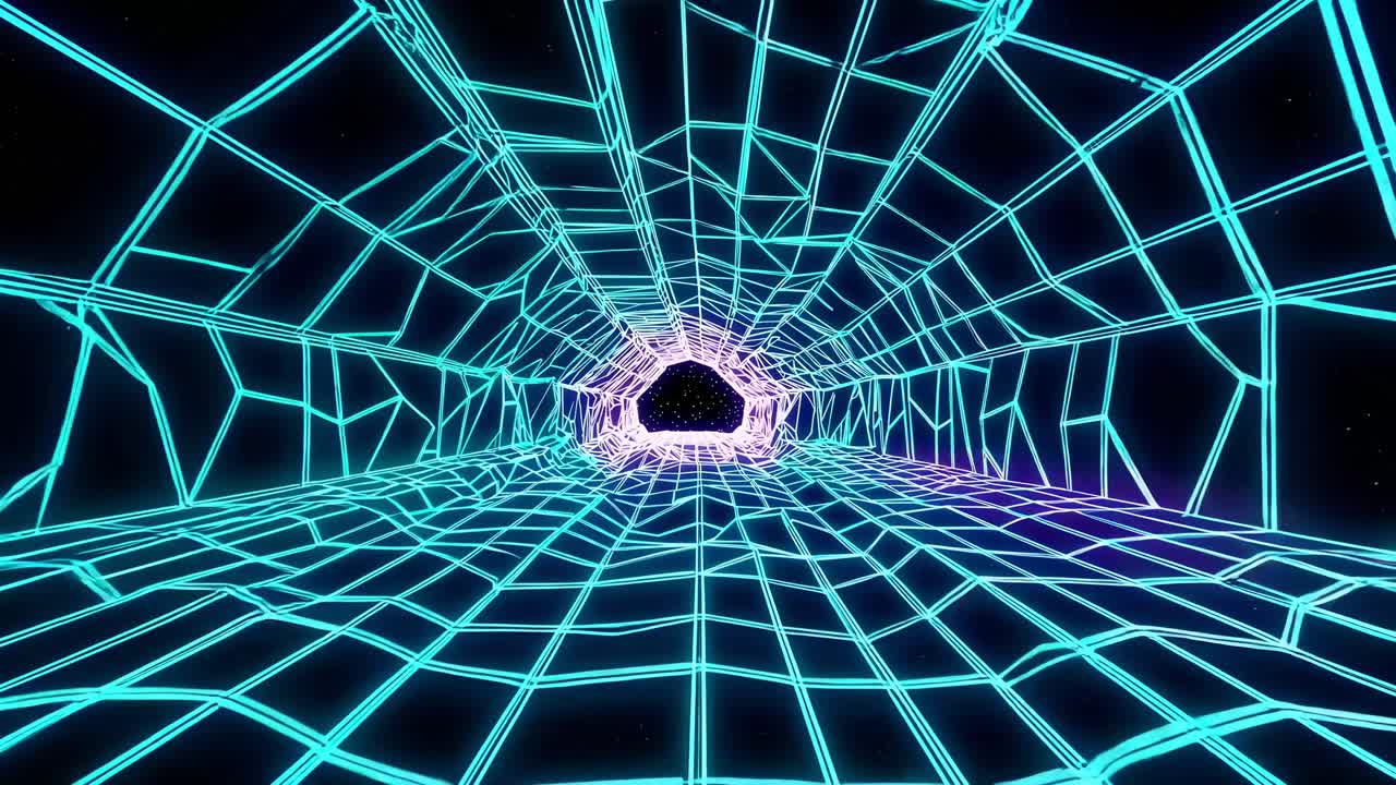 el túnel de neón cyberpunk