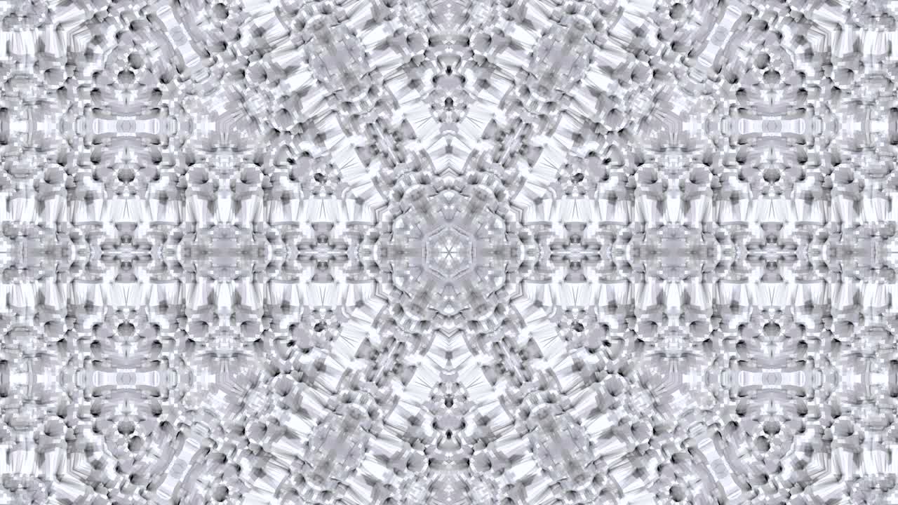 fondo geométrico blanco bajo poli en 4k. animación 3d de bucle, imágenes sin costuras en el popular estilo bajo poli. v3