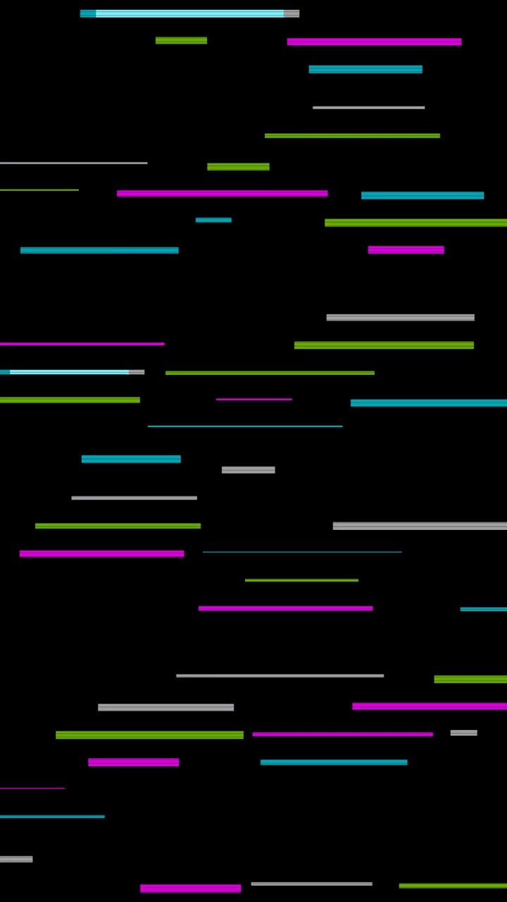 Sfondo glitch digitale astratto con linee orizzontali colorate in movimento