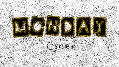 Cyber-Monday-on-hipster-texture-with-noise-effect