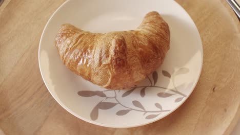 croissant on a plate