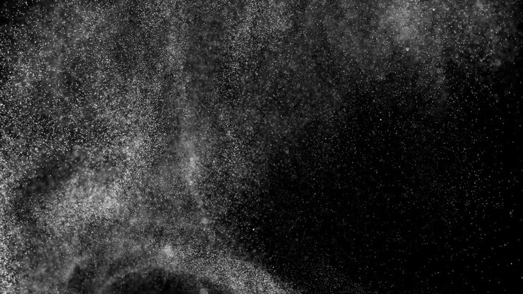 Abstrakt digital animation: Hvid støj på sort baggrund