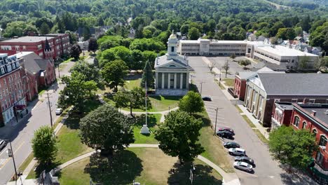 chenango county courthouse_ norwich new york_aerial drone
