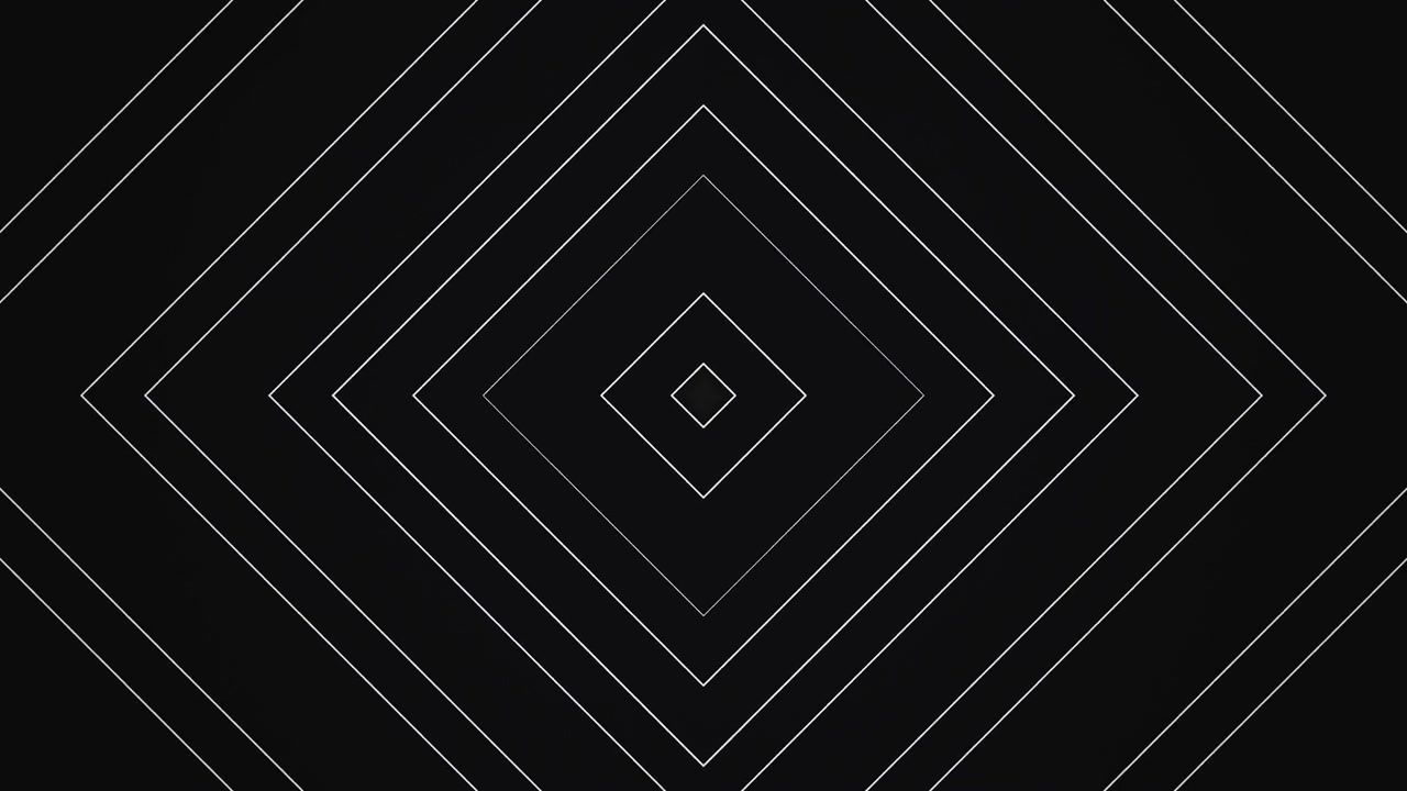 Lines create diamond shapes on a dark canvas. The motion suggests depth and perspective, altering the appearance with each angle. This design layout adds a modern touch to visuals