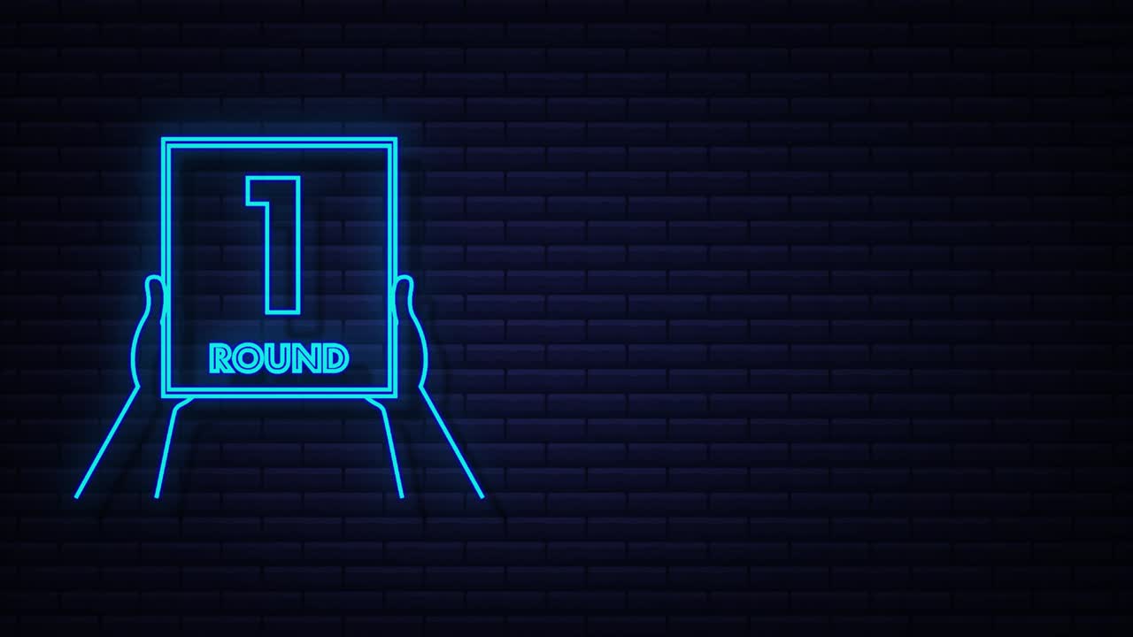 1 round plate and hand, game board. Motion Graphic