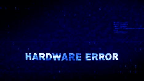 hardware error text digital noise twitch glitch distortion effect error animation.