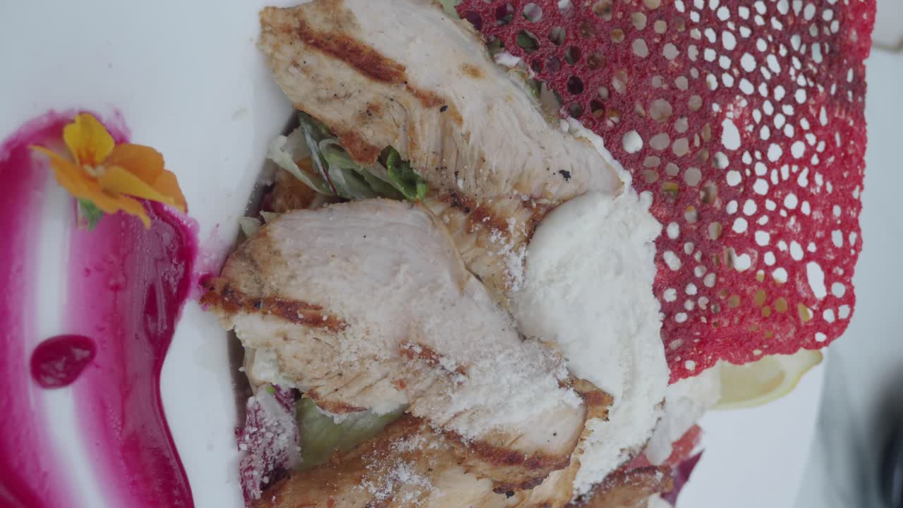 Gourmet Chicken Salad with Beetroot