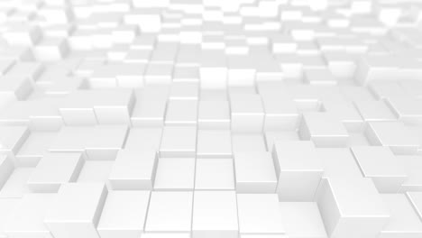 animación de cubos blancos abstractos