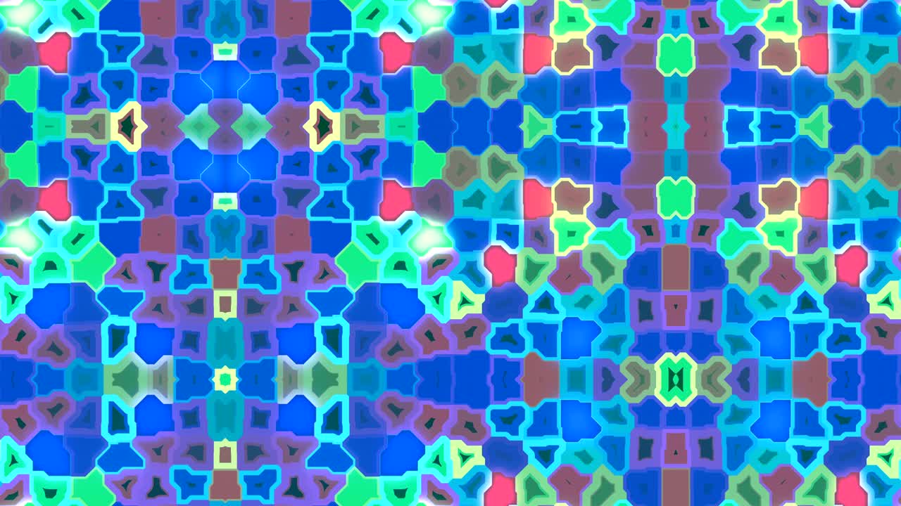 techno alfombra - 4k 60fps caleidoscópico multicolor locura video bucle de fondo