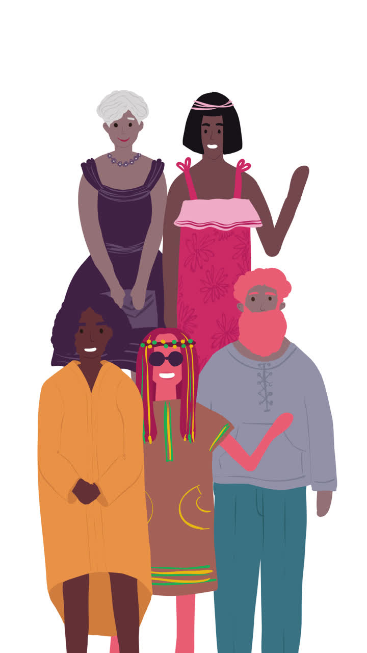 다양한 사람들의 그룹