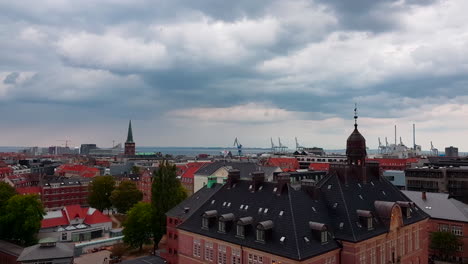 Panorama-Der-Stadt-Aarhus.-Aufgenommen-In-Dänemark