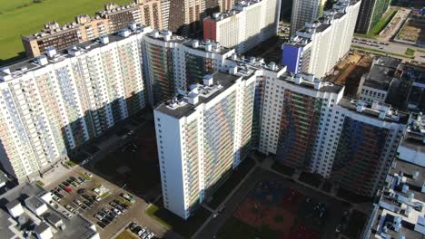 aerial view of modern residential complex