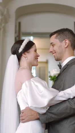 bride and groom portrait