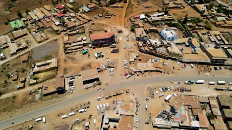 Aerial-View-of-rural-kenya--loitokitok-sub-urbs-of-Nairobi,-Kenya