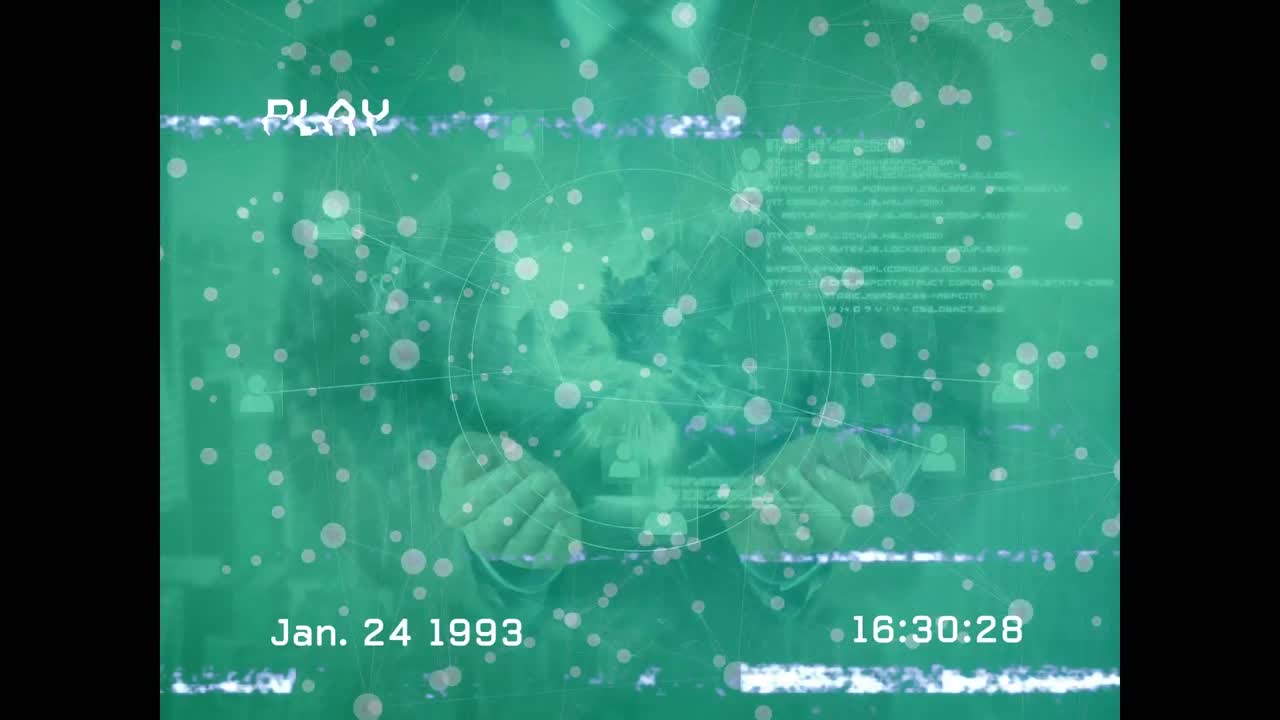 Animation of interference over media icons