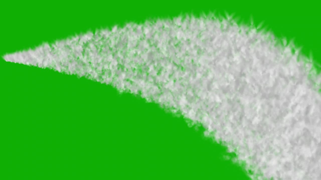 녹색 스크린 배경으로 물 흐름 모션 그래픽