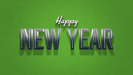 Retro-Happy-New-Year-text-set-on-a-green-grunge-texture