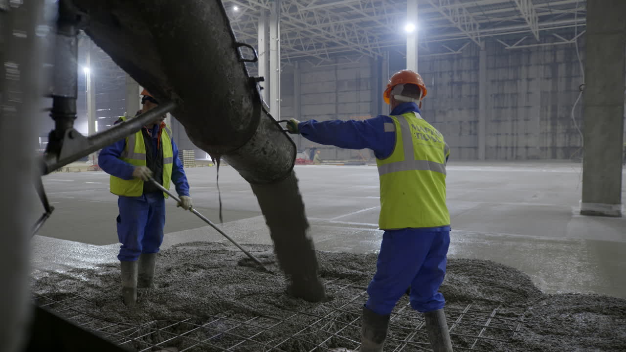 Concrete Pouring on a Construction Site
