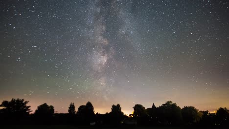 time lapse sequence of the milky way