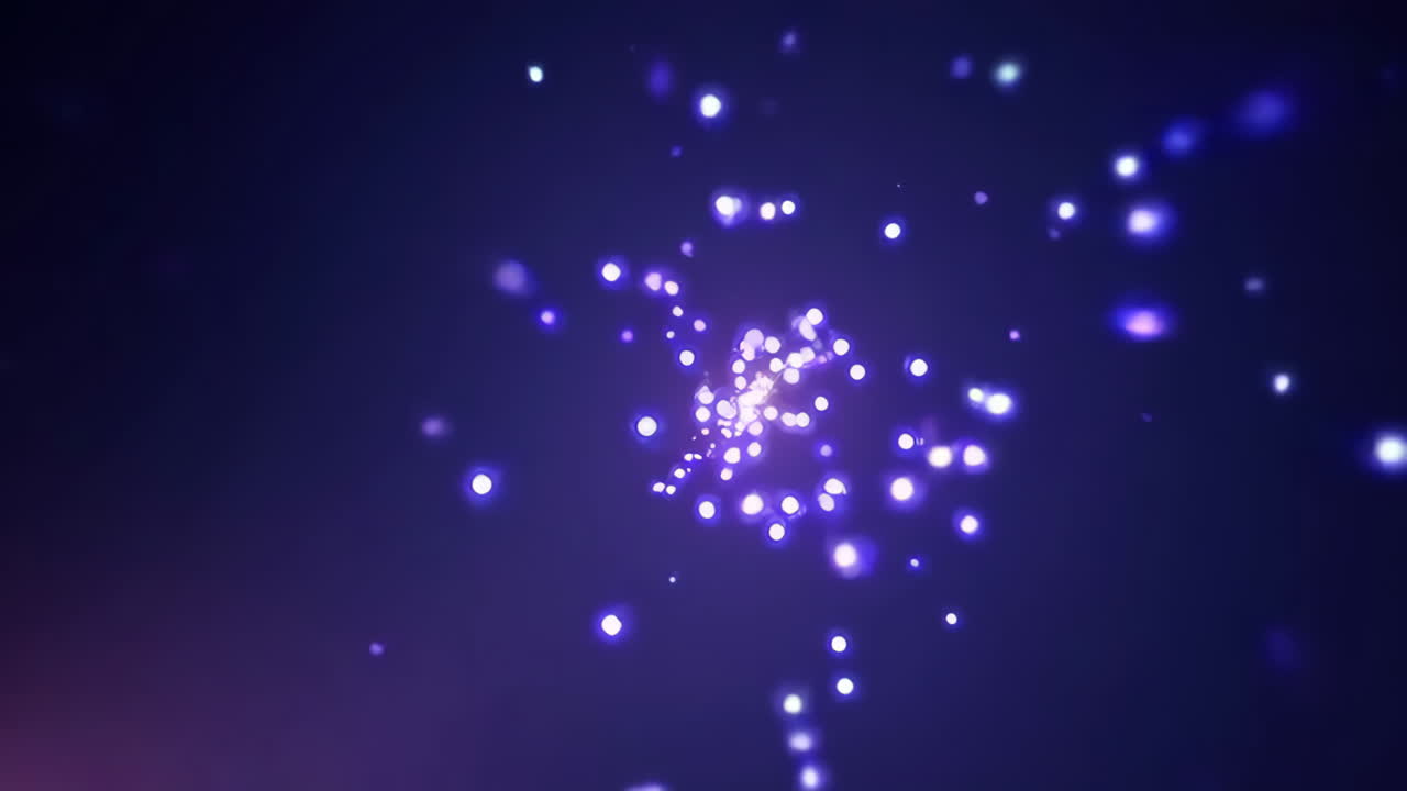 Abstract Glowing Particles