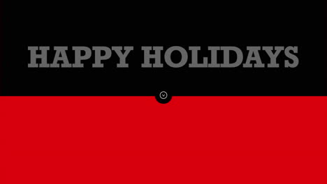 Stylish-Happy-Holidays-Text-on-Red-and-Black-Abstract-Gradient