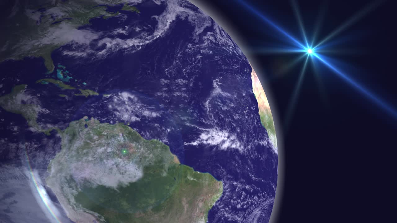 animación de la tierra en bucle de 4k