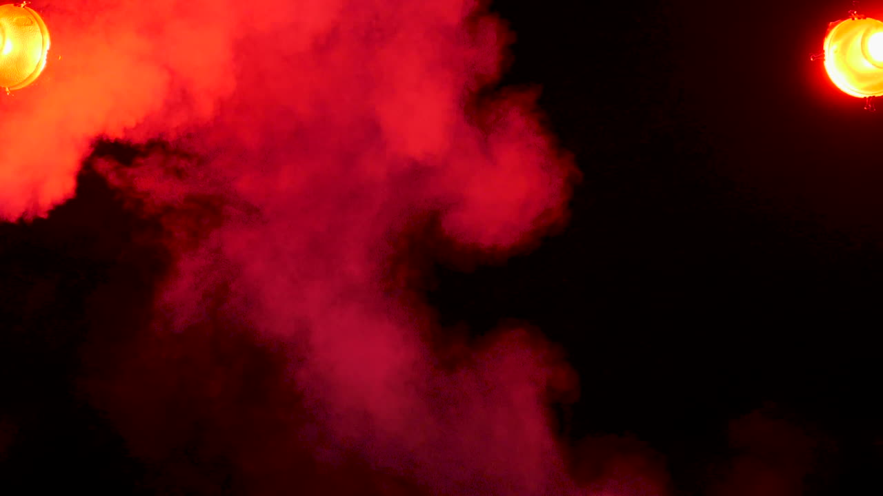 Red Smoke with Lights