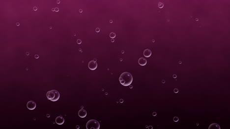 animación 3d de burbujas líquidas que se elevan a través del océano agua gráficos de movimiento fondo bebida soda efecto visual partículas de jabón arte digital aceite marrón fucsia