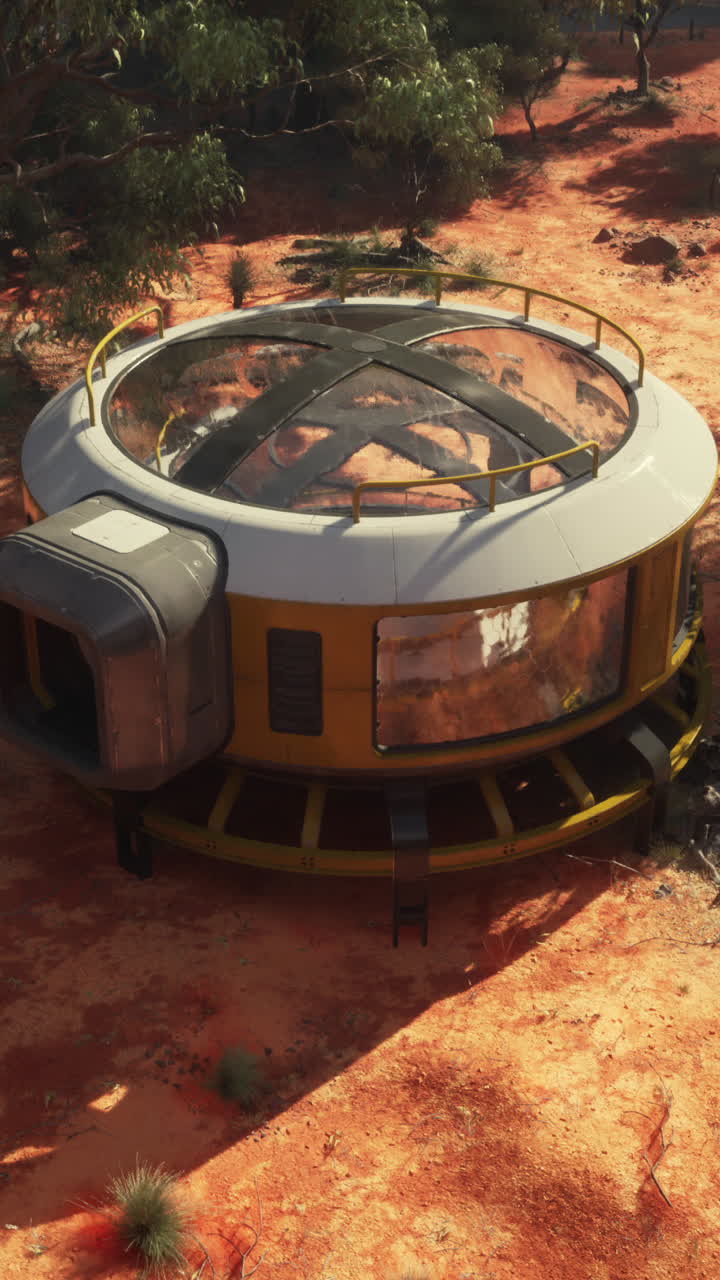 사막 풍경의 원형 서식지