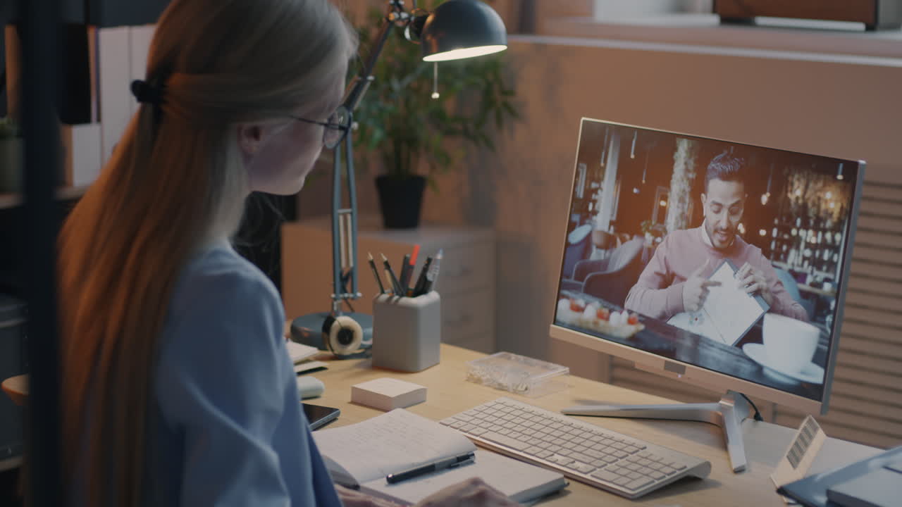 Videoconferenza in ufficio