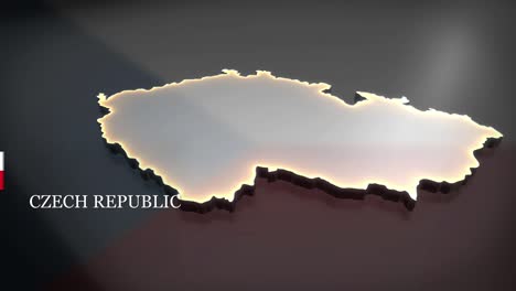 3d animated map of the czech republic