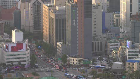 seoul skyline at sunset 09