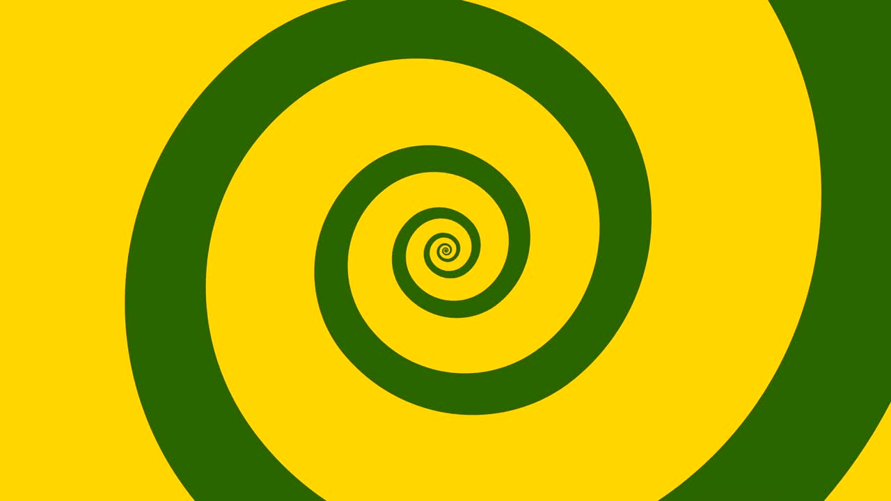 다채로운 만화 스피럴이 루프로 회전합니다.