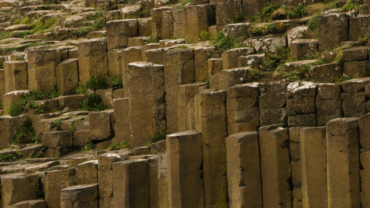 Natural Irish heritage - UNESCO-listed basalt columns in Giant's Causeway