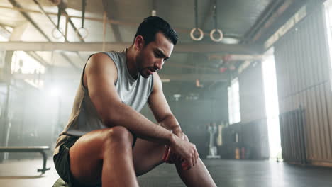 aptitud, respiración y sudoración con un hombre cansado