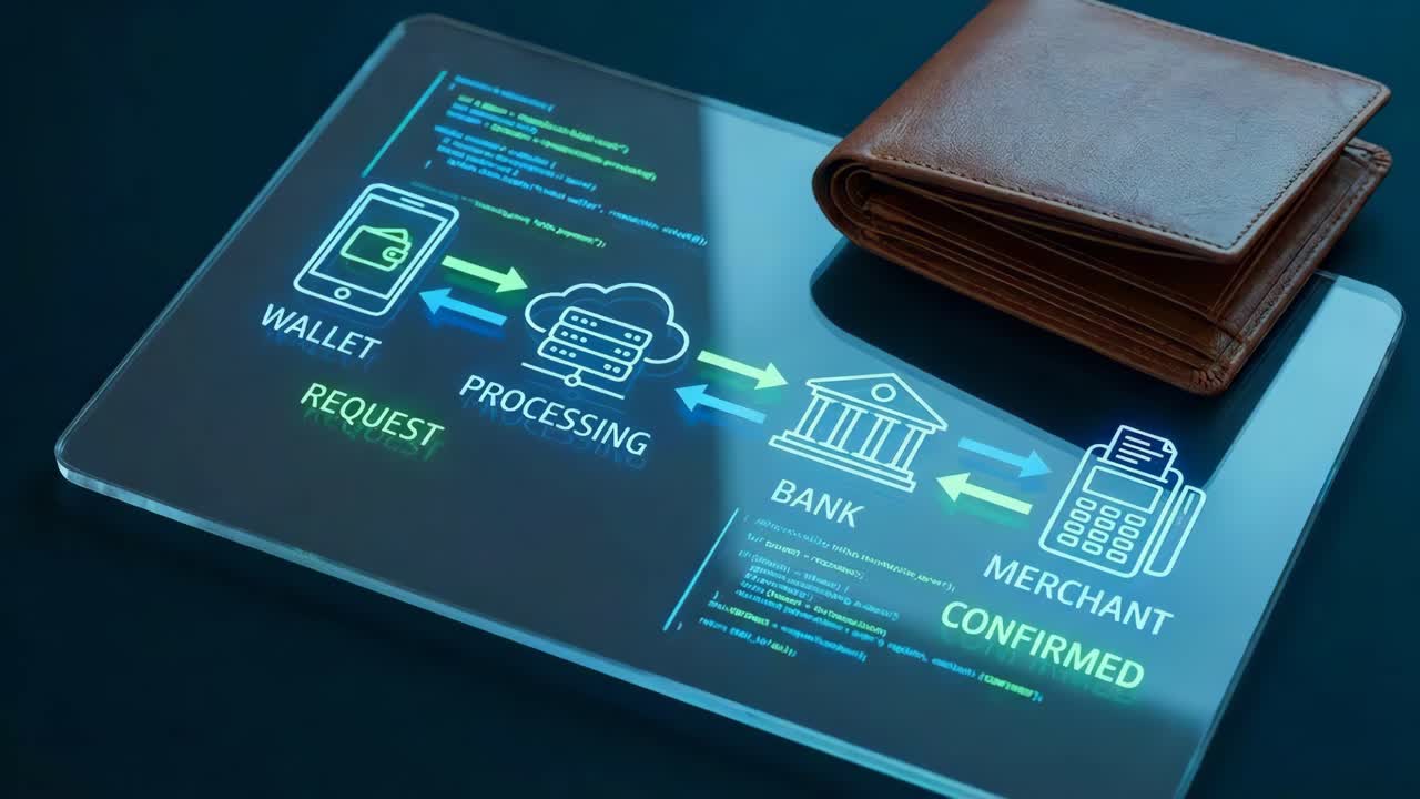 Digital Wallet and Online Payment Concept