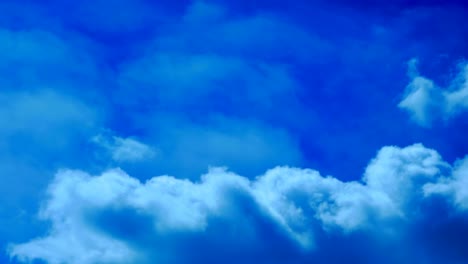 copy space nature background in 4k uhd. blue sky and big fluffy clouds