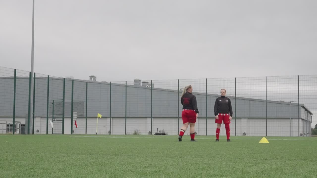 Sporting arena, amateur player facilities, official uniform, slow-mo
