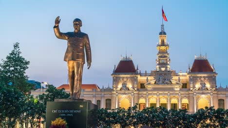 downtown sai gon day to night timelapse 4k - ho chi minh city, viet nam