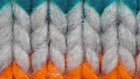 knitted fabric threads macro looped footage