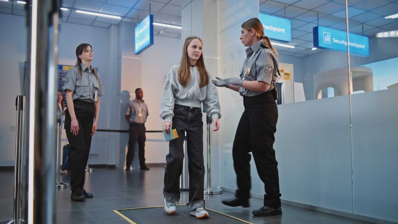 Airport Security Screening of a Passenger