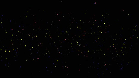 confetti particles animation of falling confetti over black background confetti popper explosion