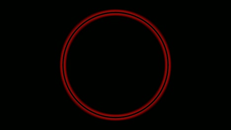 neon light circle border animation on black background.modern border with blank copy space