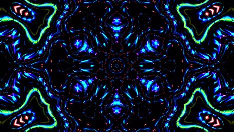 líneas brillantes que establecen el movimiento de la onda, coloridas, sobre un fondo negro